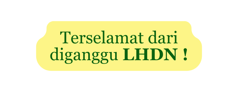 Terselamat dari diganggu LHDN